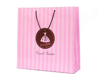 Bolsa de papel plastificada para ropa y zapatos