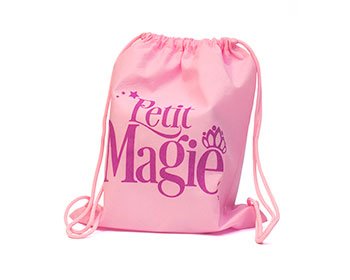 Bolsa de tela notex ecológica con estampado y asa de soguilla